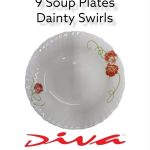 Soup Plate 9" - Dainty Swirls