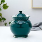 Ceramic Sugar Dish (Green) - 1 Piece