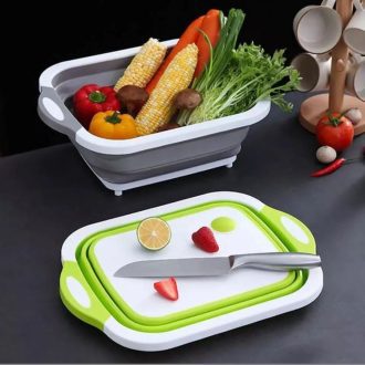 Collapsing chopping board