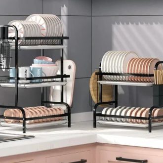 Carbon steel rack with cutlery holder