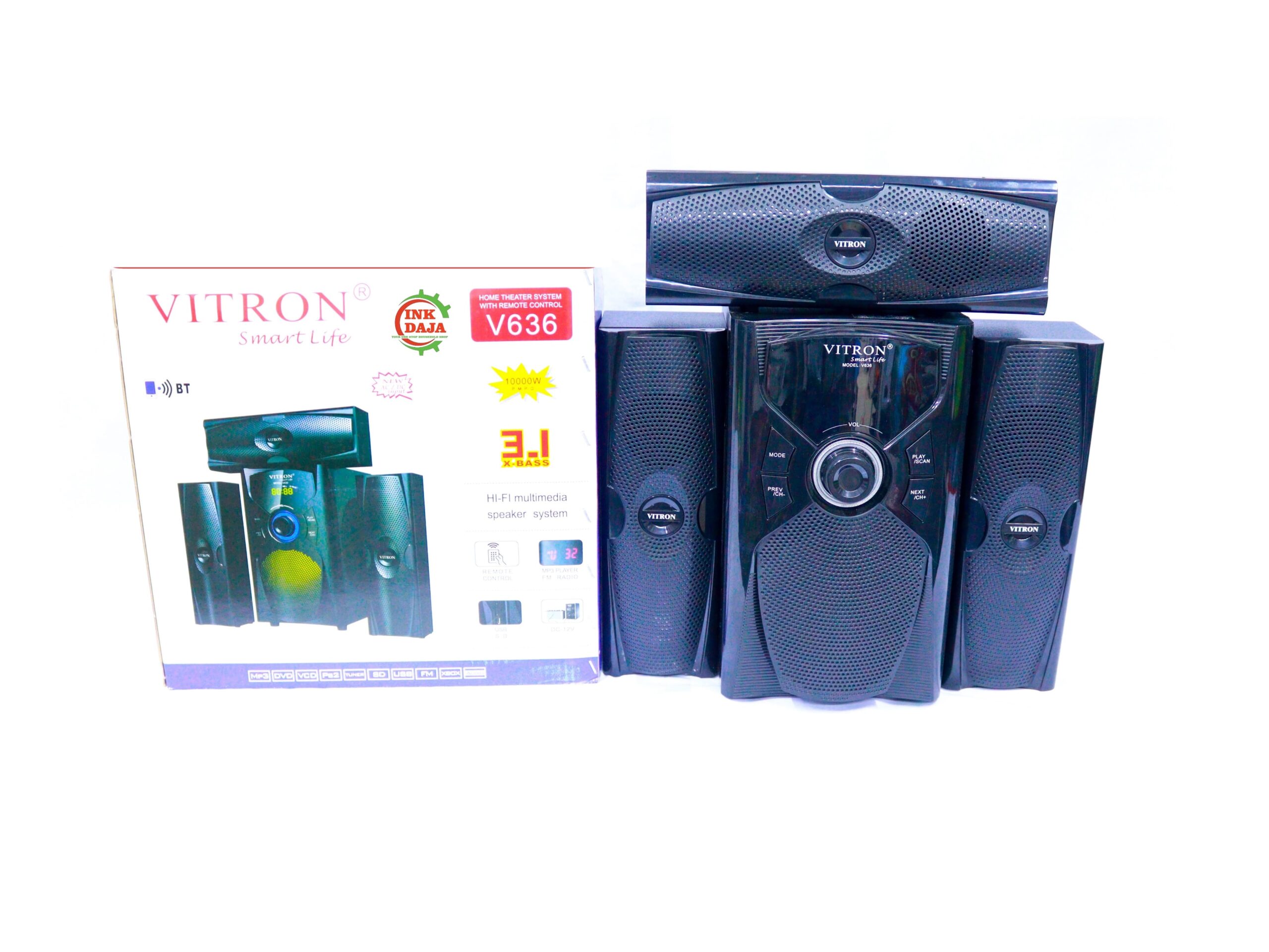 Vitron V636 Bluetooth Speaker Subwoofer 3.1Ch 10000W Vitron V636 Bluetooth Speaker Subwoofer 3.1Ch 10000W
